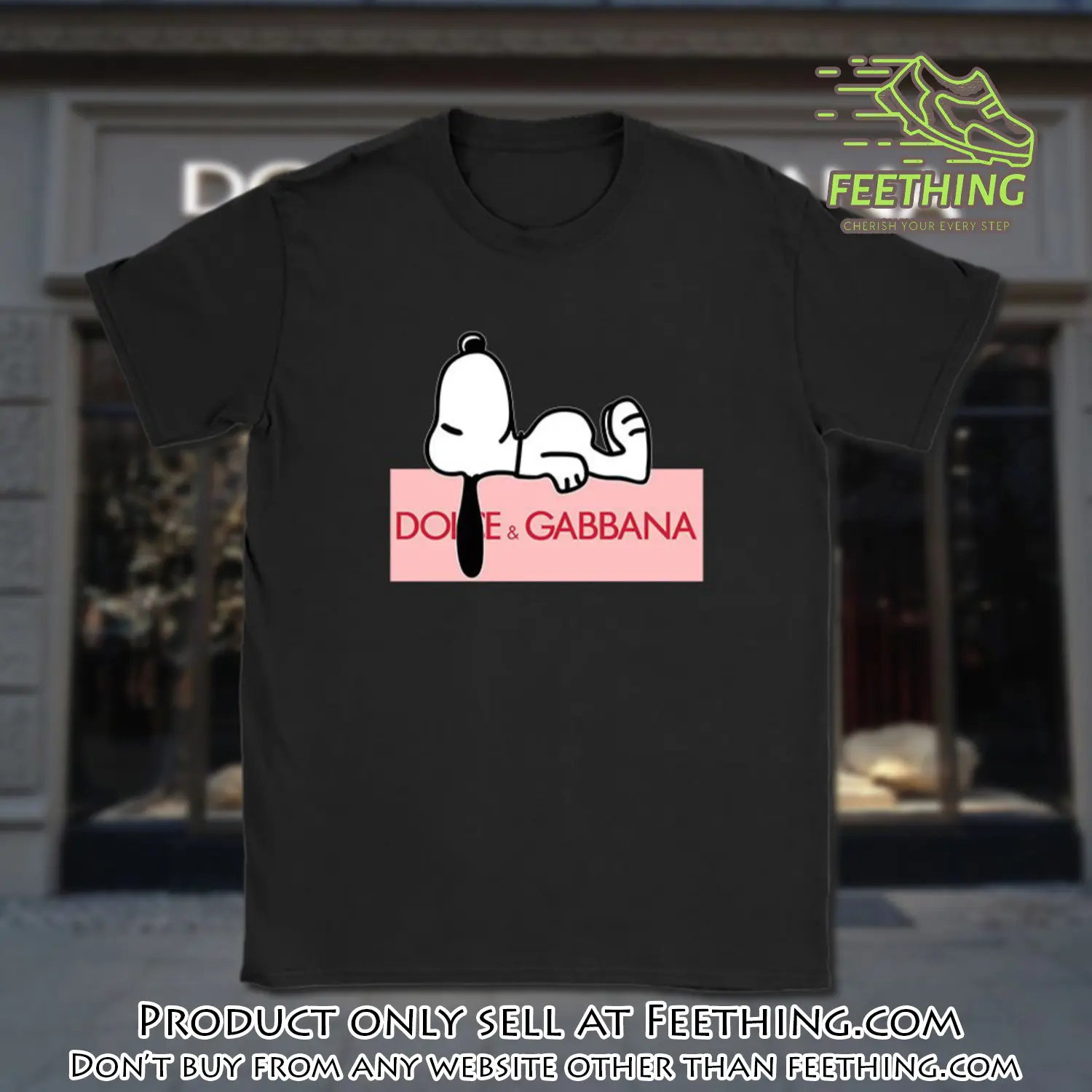 Snoopy dolce & gabbana unisex tshirt cotton tee tat14379 ft0335431